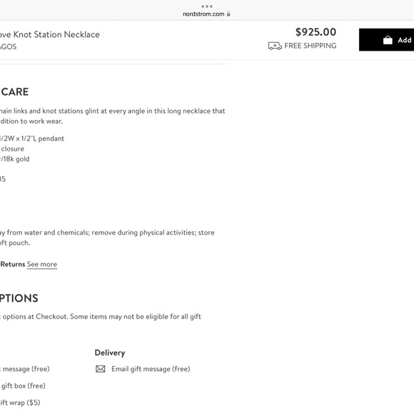 Lagos set necklace and earrings - Picture 3 of 8